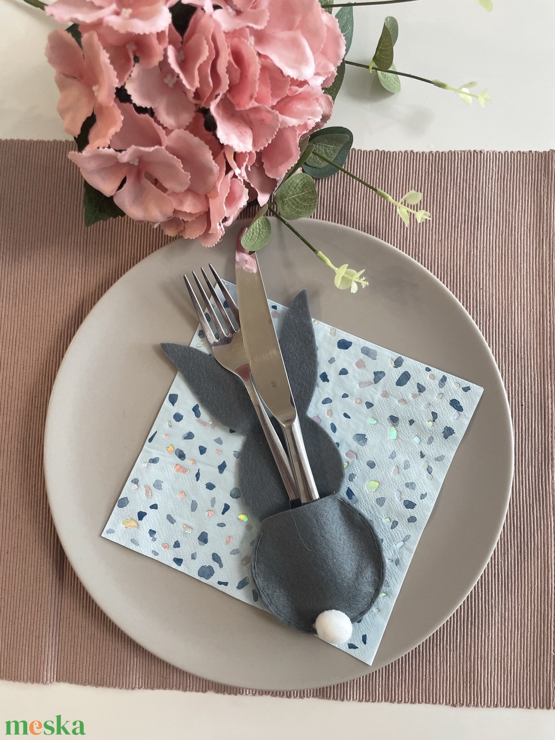 Húsvéti evőeszköztartó  - ünnepi díszek, dekorációk - húsvéti díszek és dekorációk - húsvéti tálalás - Meska.hu