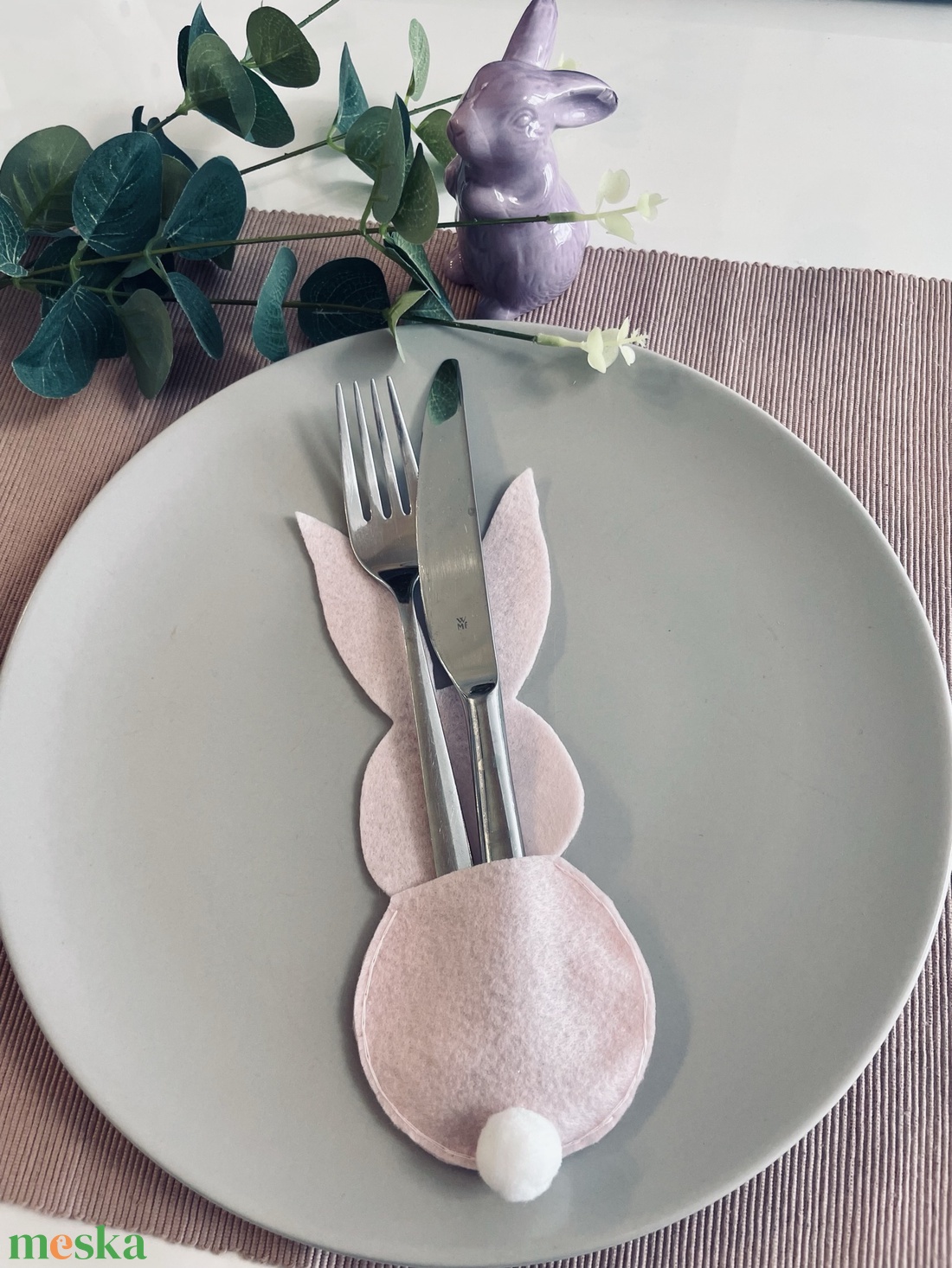 Húsvéti evőeszköztartó  - ünnepi díszek, dekorációk - húsvéti díszek és dekorációk - húsvéti tálalás - Meska.hu