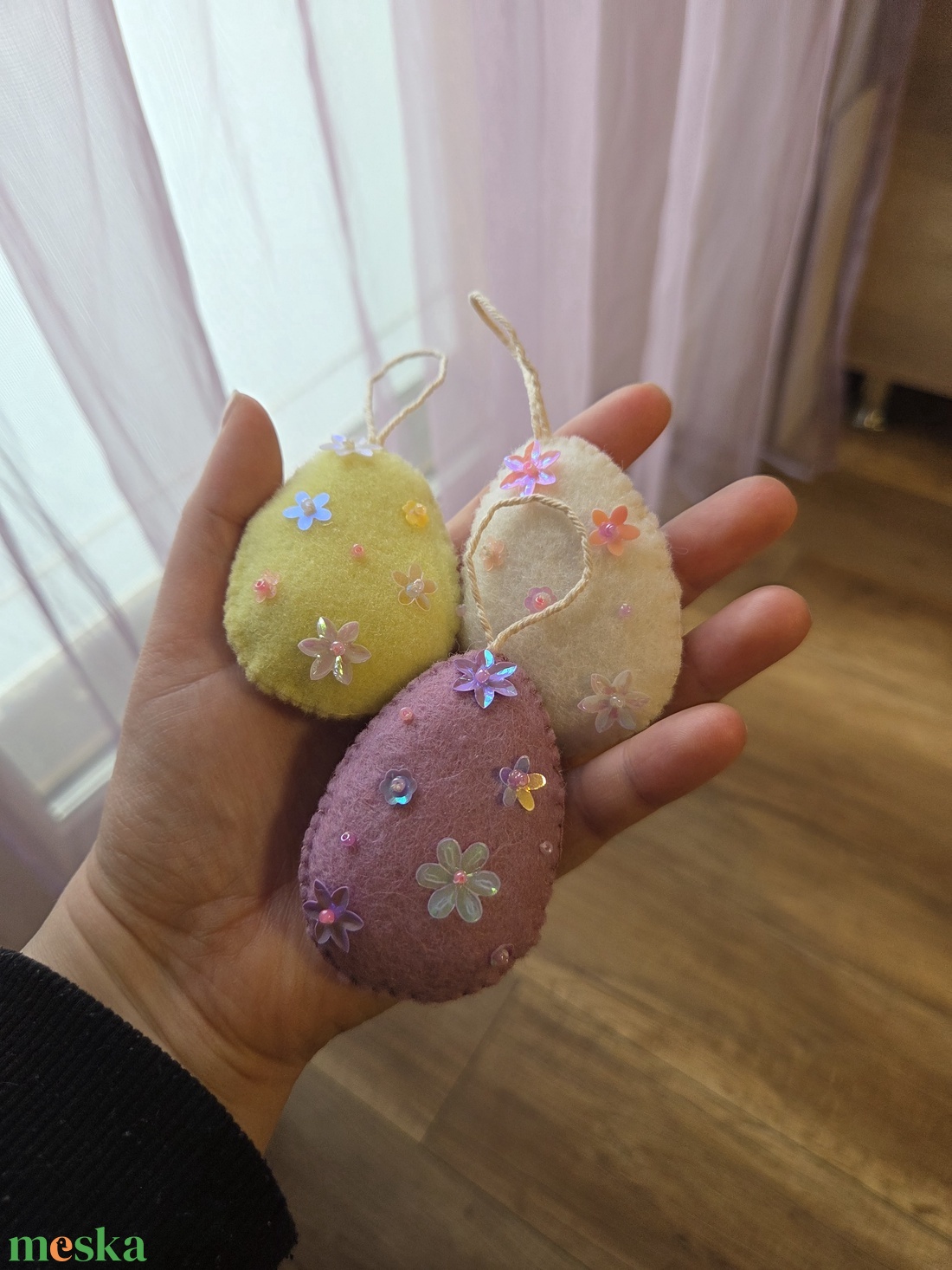 Flitteres tojások csomagban - ünnepi díszek, dekorációk - húsvéti díszek és dekorációk - húsvéti tojásfadíszek - Meska.hu