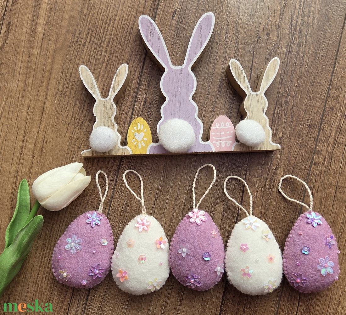Flitteres tojások csomagban - ünnepi díszek, dekorációk - húsvéti díszek és dekorációk - húsvéti tojásfadíszek - Meska.hu