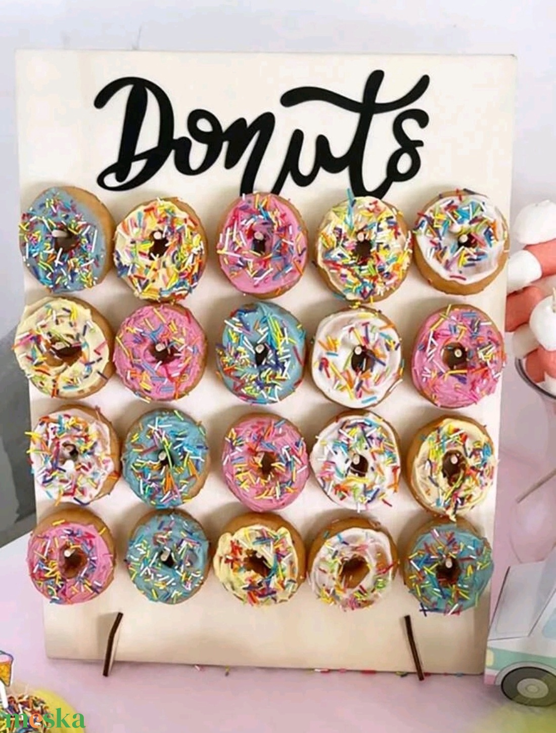 Fánk fal - esküvő - dekoráció - tábla & jelzés - Meska.hu