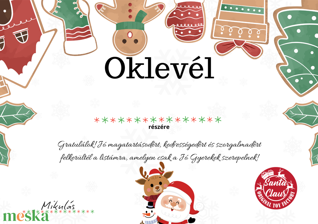 Nyomtatható mikulás oklevél - karácsony - mikulás - mikulás ajándékok - Meska.hu Nyomtatható mikulás oklevél - karácsony - mikulás - mikulás ajándékok - Meska.hu
