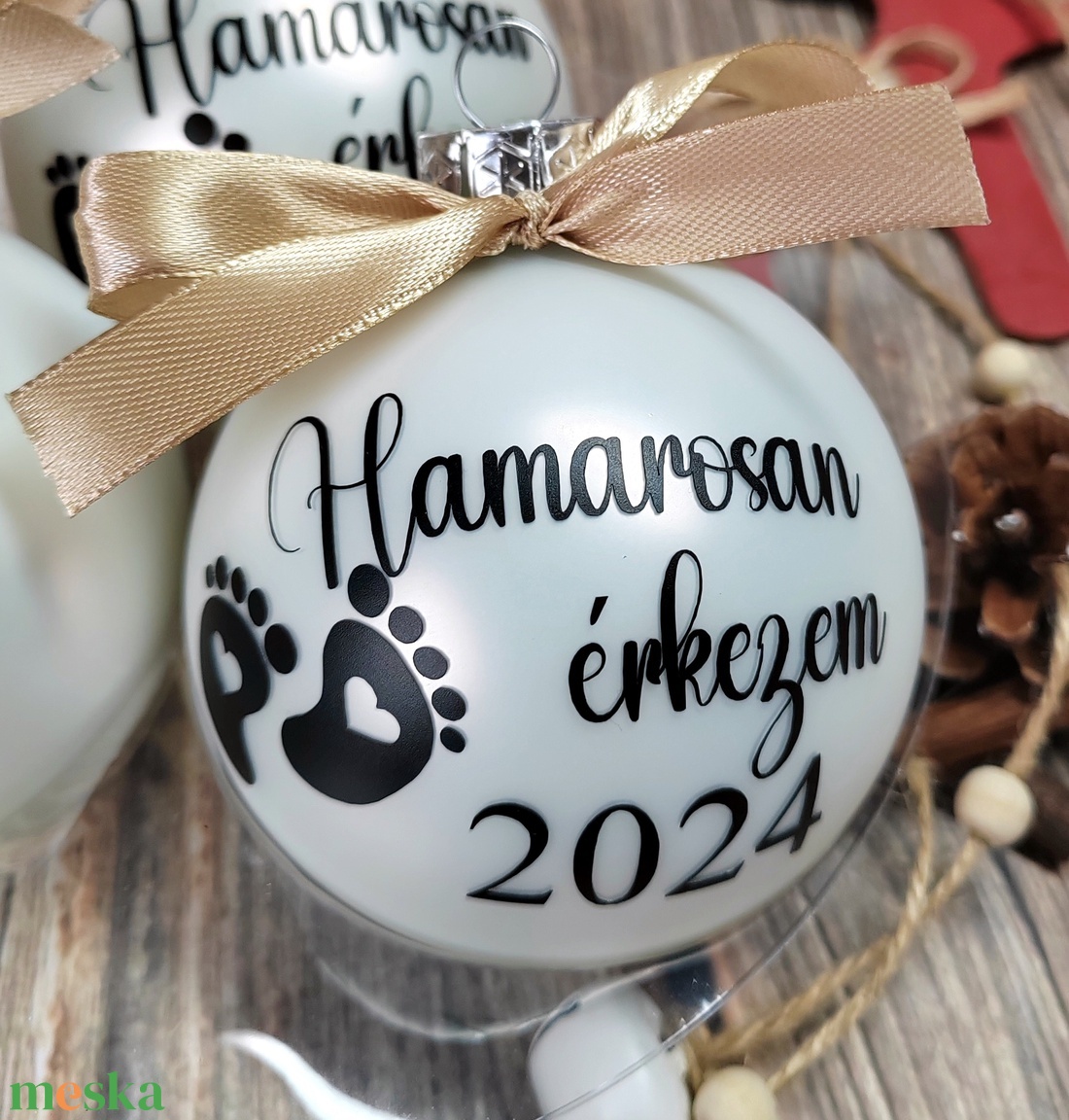 Baba bejelentő karácsonyi gömb - karácsony - karácsonyi lakásdekoráció - karácsonyfadíszek - Meska.hu Baba bejelentő karácsonyi gömb - karácsony - karácsonyi lakásdekoráció - karácsonyfadíszek - Meska.hu