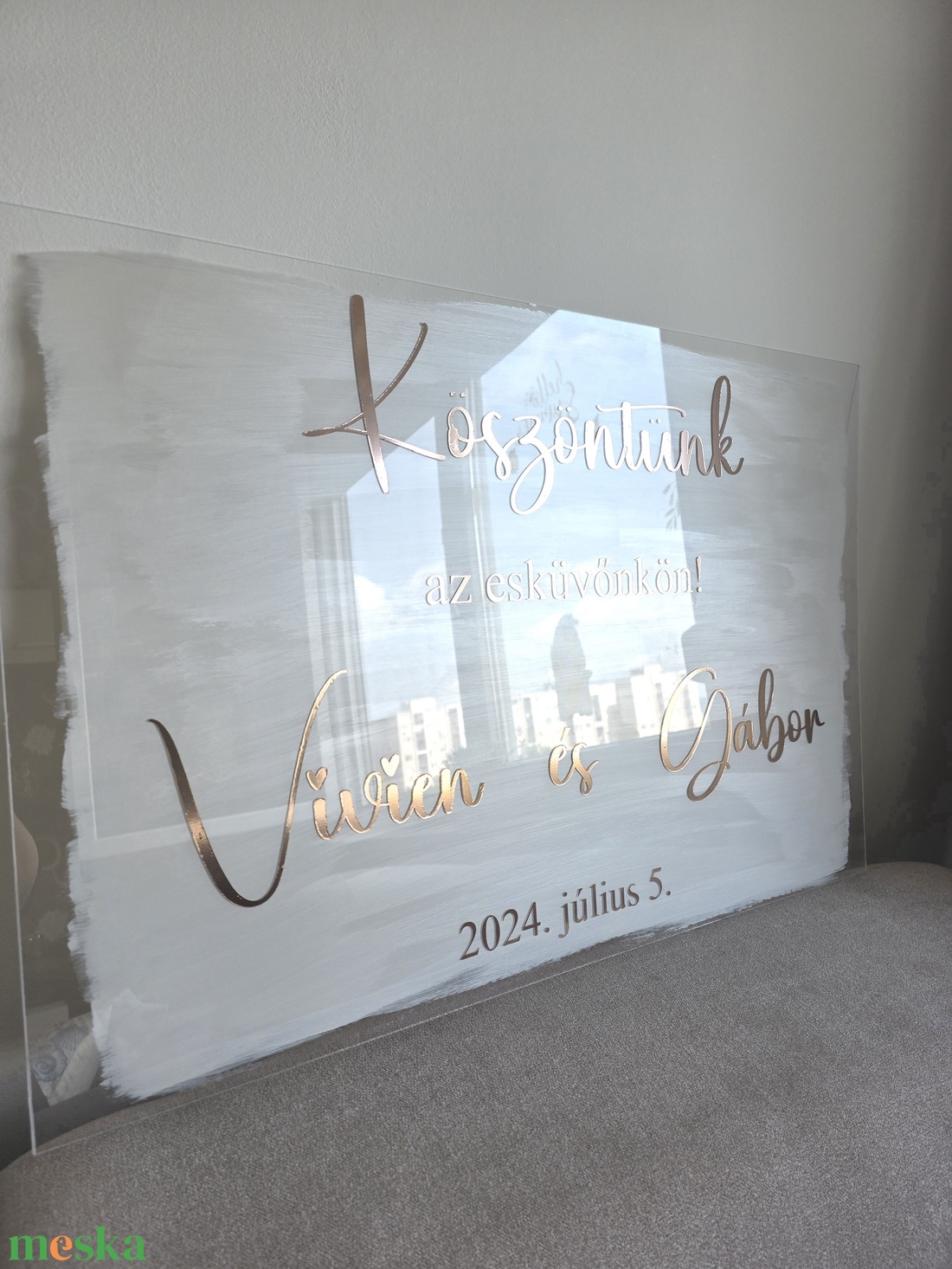 Köszöntünk az esküvőnkön -plexi tábla 50x75cm - - Meska.hu Köszöntünk az esküvőnkön -plexi tábla 50x75cm - - Meska.hu