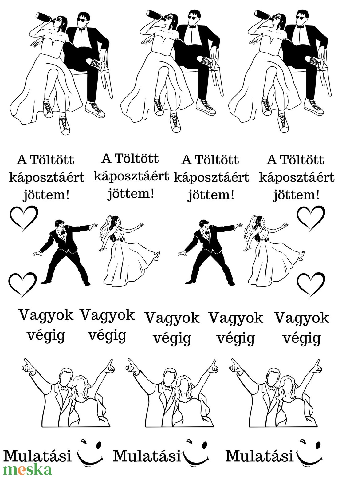 Vicces esküvői tetoválás - lemosható, ideiglenes - esküvő - emlék & ajándék - köszönőajándék - Meska.hu Vicces esküvői tetoválás - lemosható, ideiglenes - esküvő - emlék & ajándék - köszönőajándék - Meska.hu