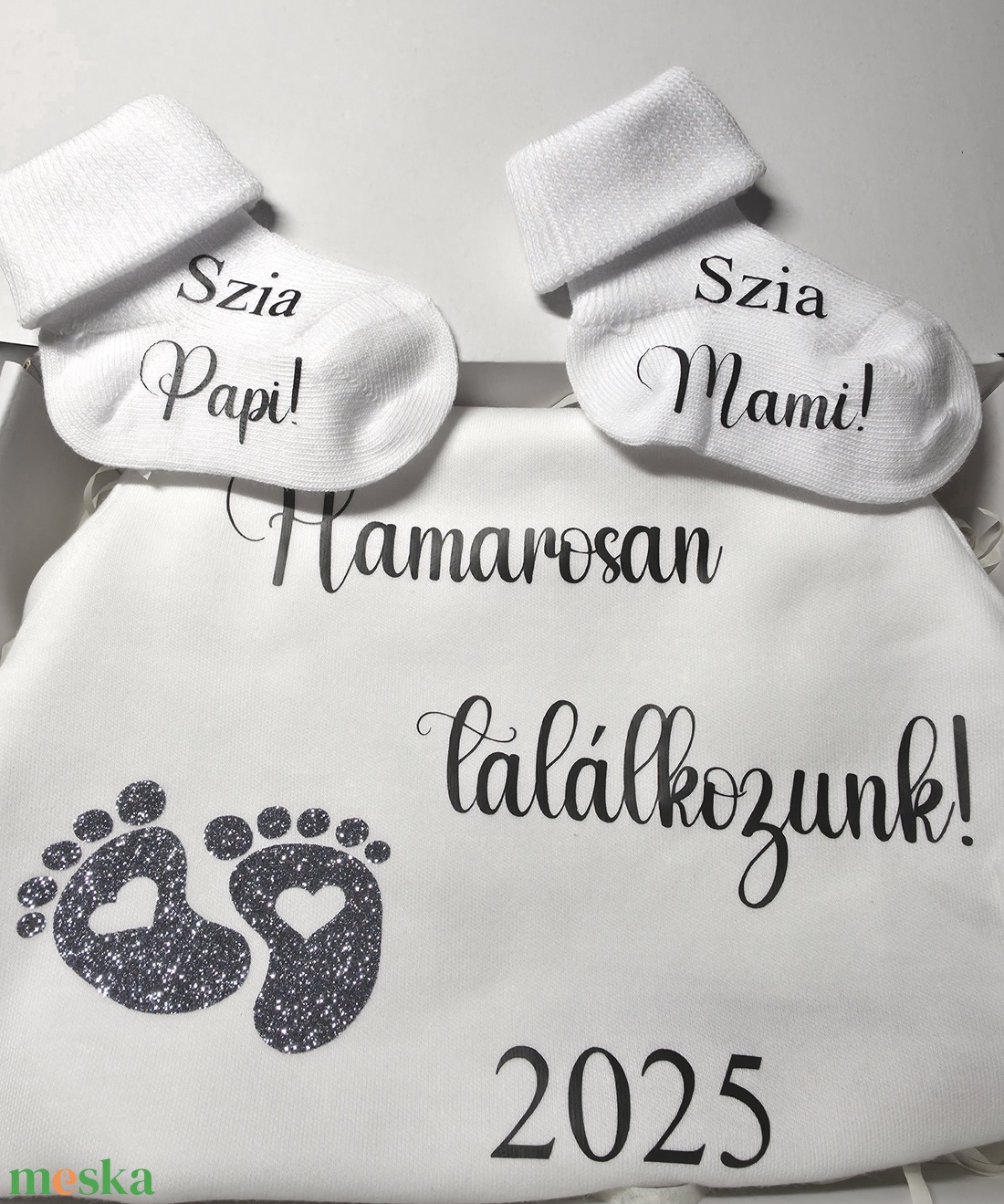 Baba bejelentő box - ruha & divat - babaruha & gyerekruha - body - Meska.hu Baba bejelentő box - ruha & divat - babaruha & gyerekruha - body - Meska.hu
