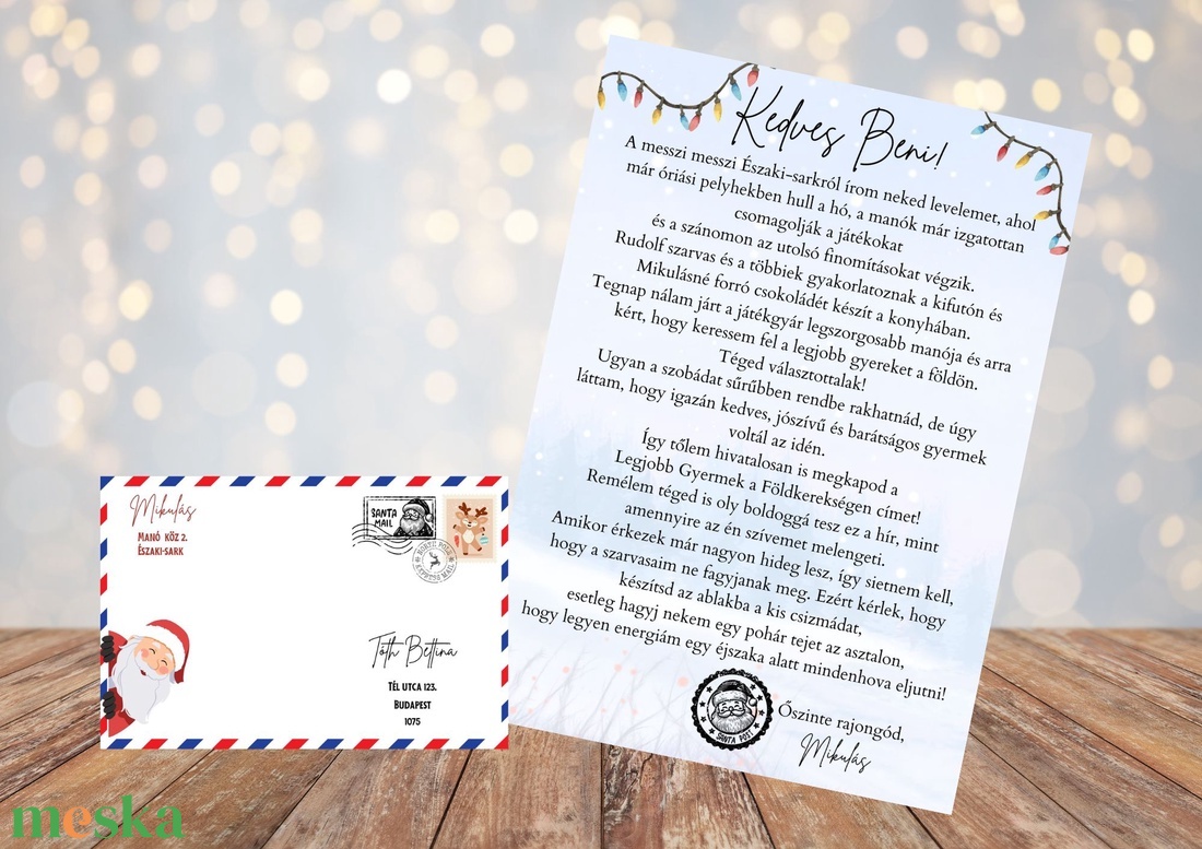 Levél a Mikulástól - karácsony - mikulás - mikulás ajándékok - Meska.hu