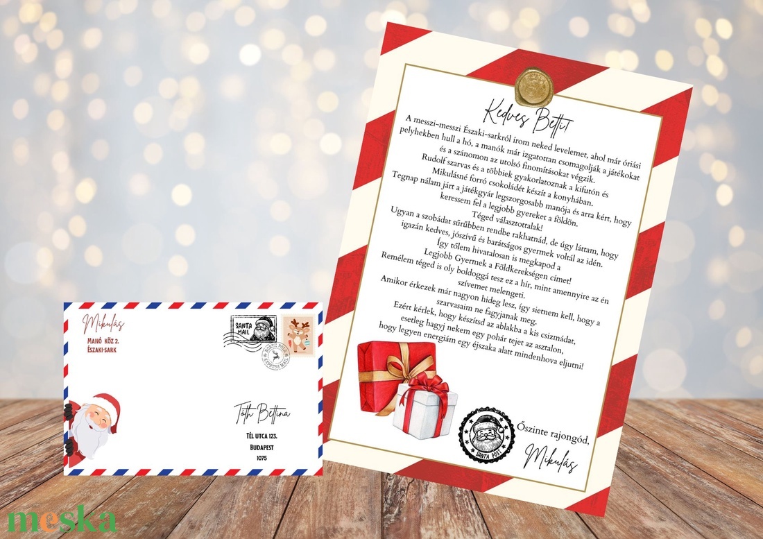 Levél a Mikulástól - karácsony - mikulás - mikulás ajándékok - Meska.hu