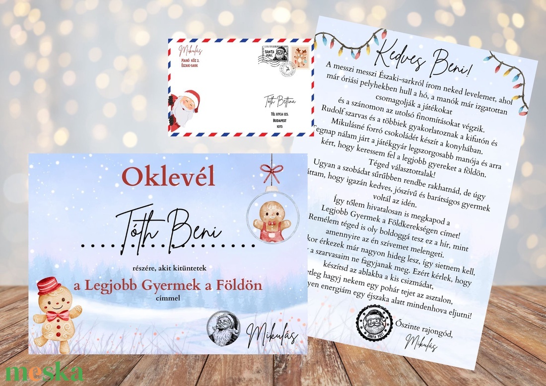 Levél a Mikulástól + Legjobb gyermek oklevél - karácsony - mikulás - mikulás ajándékok - Meska.hu Levél a Mikulástól + Legjobb gyermek oklevél - karácsony - mikulás - mikulás ajándékok - Meska.hu