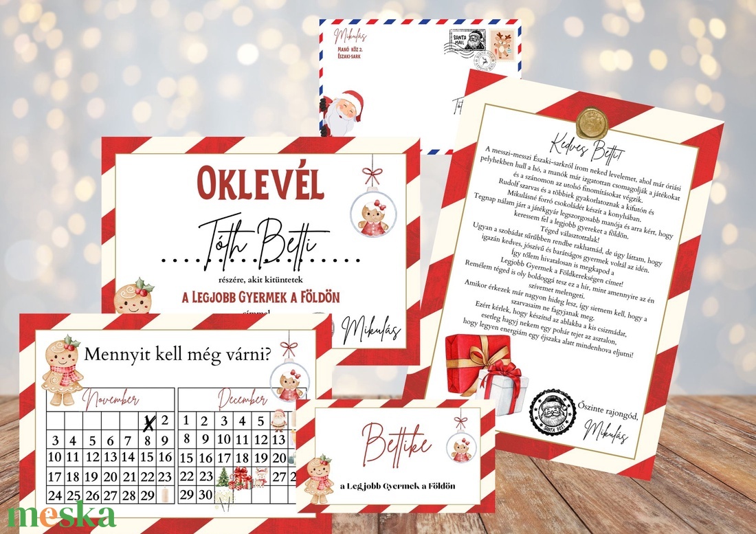 Levél a Mikulástól csomag - karácsony - mikulás - mikulás ajándékok - Meska.hu