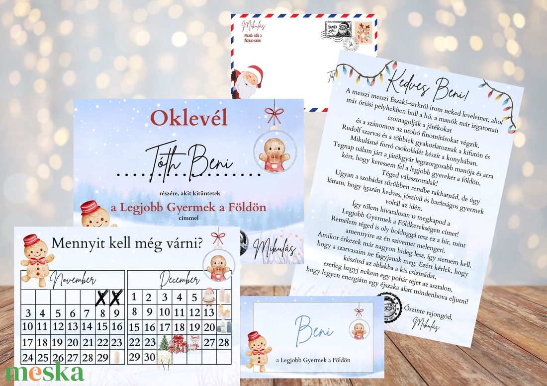 Levél a Mikulástól csomag - karácsony - mikulás - mikulás ajándékok - Meska.hu