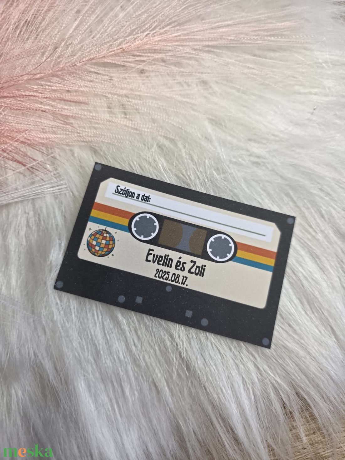 Esküvői kérj zenét kártya - esküvő - meghívó & kártya - meghívó - Meska.hu