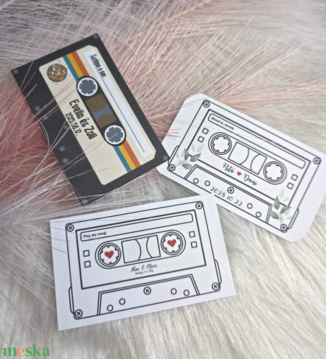 Esküvői kérj zenét kártya - esküvő - meghívó & kártya - meghívó - Meska.hu