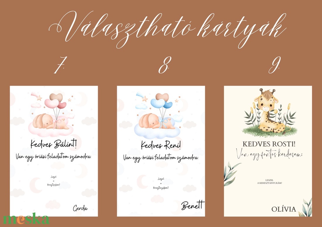 Keresztszülő felkérő szett - repohárral, kaparós sorsjeggyel - baba - mama - keresztelő kellékek - keresztszülő felkérő - Meska.hu