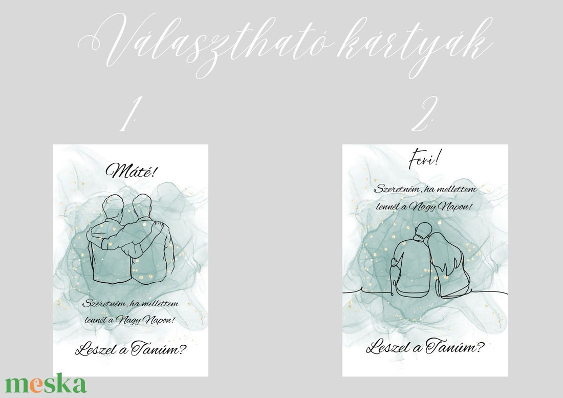 Férfi tanú felkérő box - mini - esküvő - meghívó & kártya - tanú felkérő - Meska.hu