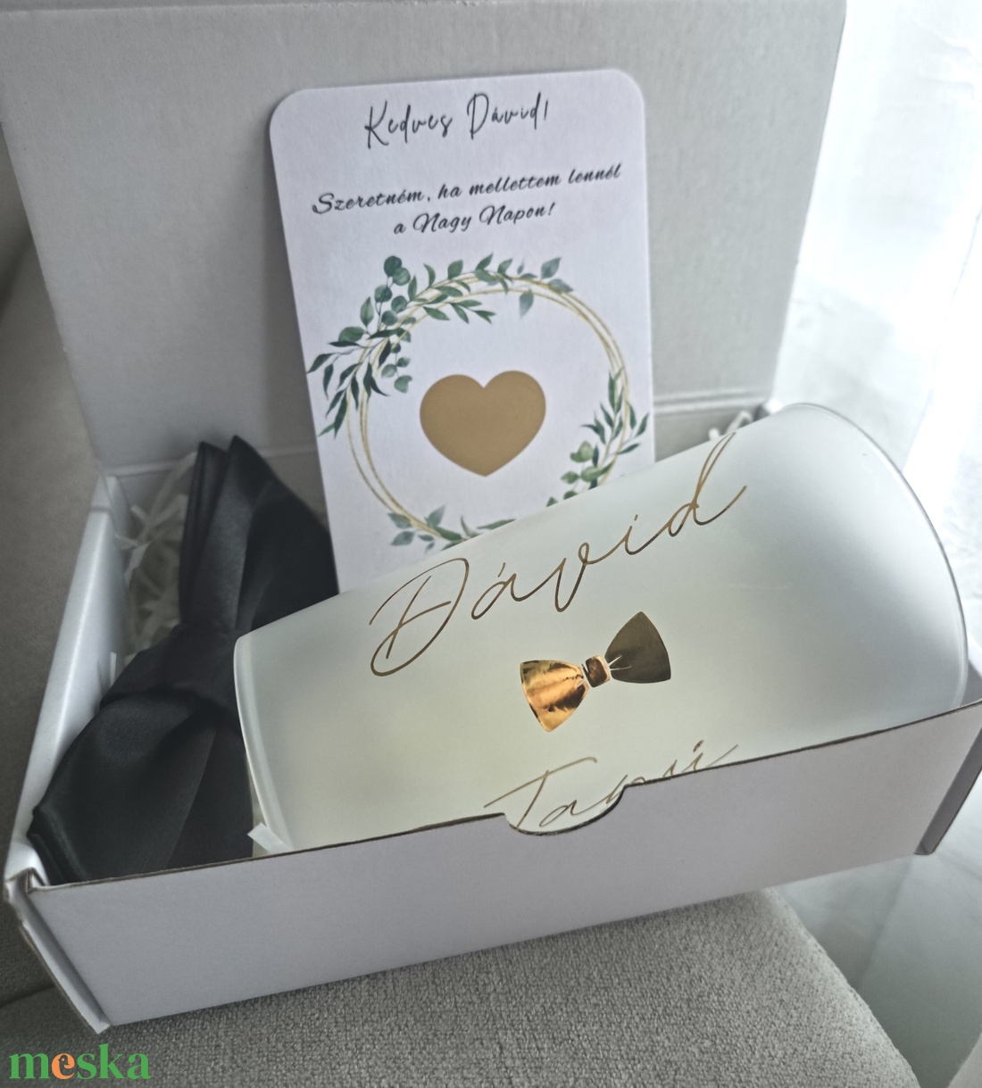 Repoharas férfi tanúfelkérő box - esküvő - meghívó & kártya - tanú felkérő - Meska.hu