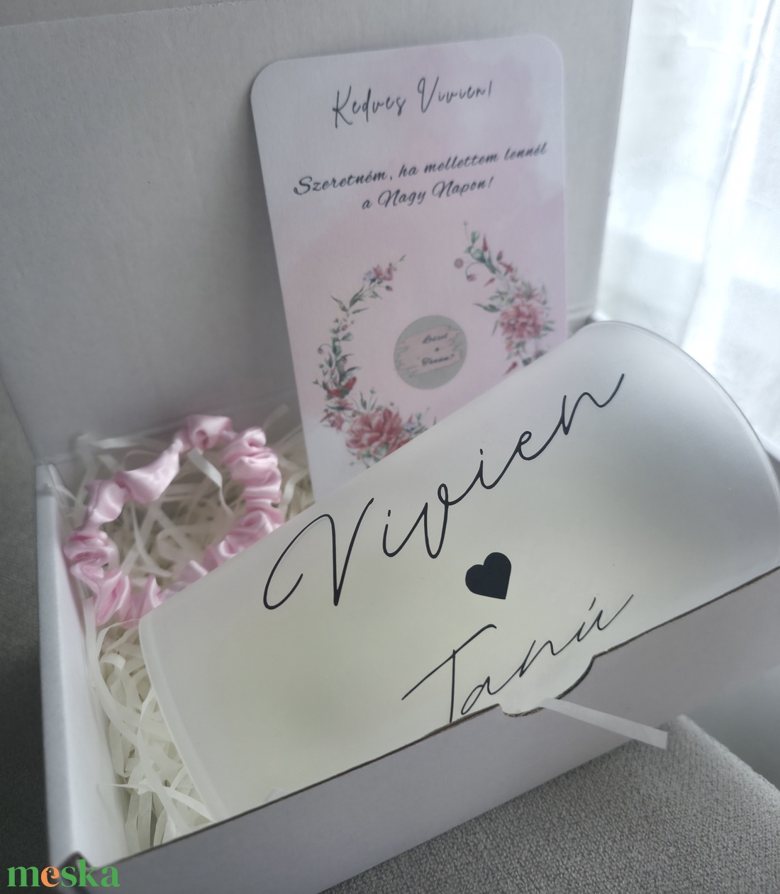 Repoharas Tanú/koszorúslány felkérő box - esküvő - meghívó & kártya - koszorúslány felkérő - Meska.hu