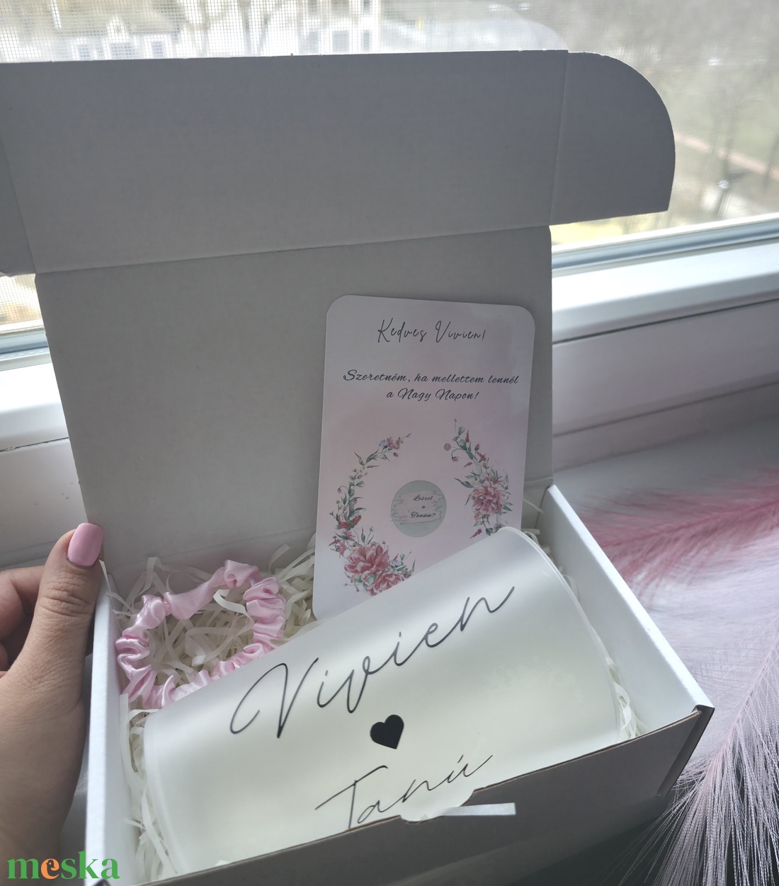 Repoharas Tanú/koszorúslány felkérő box - esküvő - meghívó & kártya - koszorúslány felkérő - Meska.hu