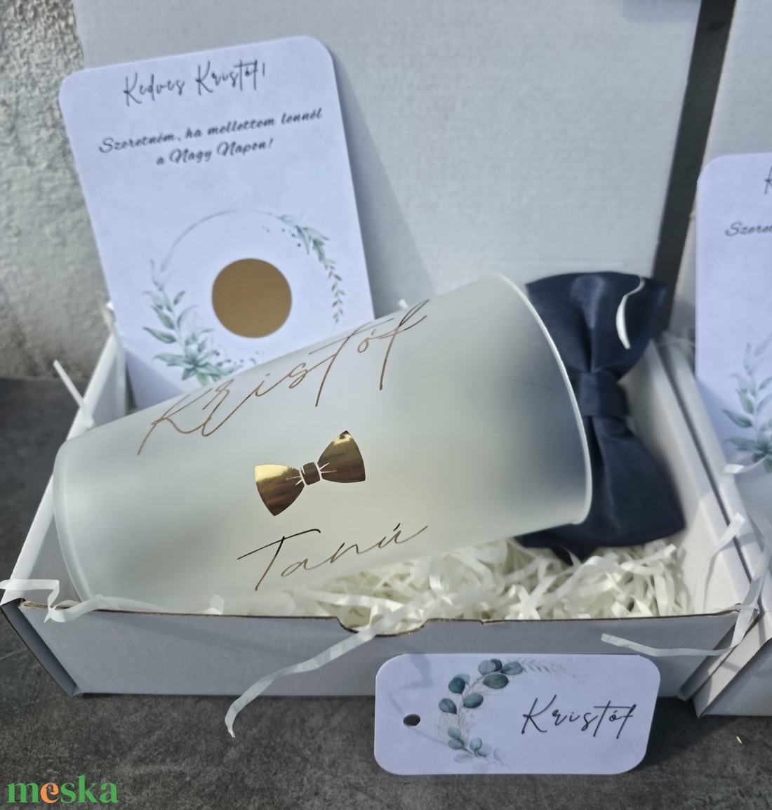 Repoharas férfi tanúfelkérő box - esküvő - meghívó & kártya - tanú felkérő - Meska.hu