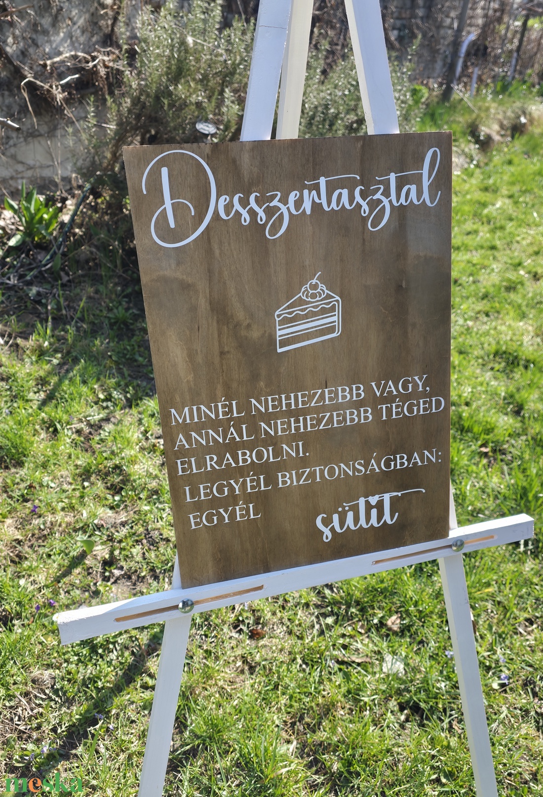Desszertasztal tábla - esküvő - dekoráció - tábla & jelzés - Meska.hu