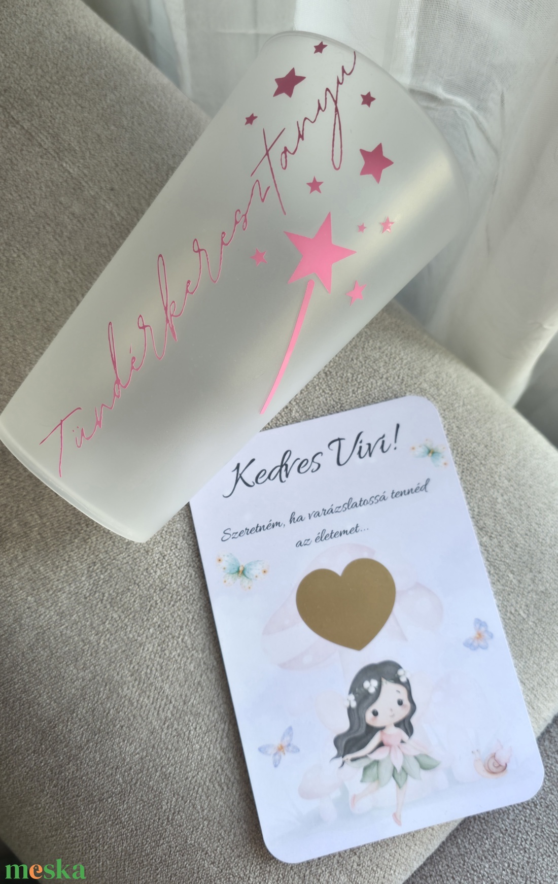 Tündérkeresztanyu felkérő box - baba - mama - keresztelő kellékek - keresztszülő felkérő - Meska.hu