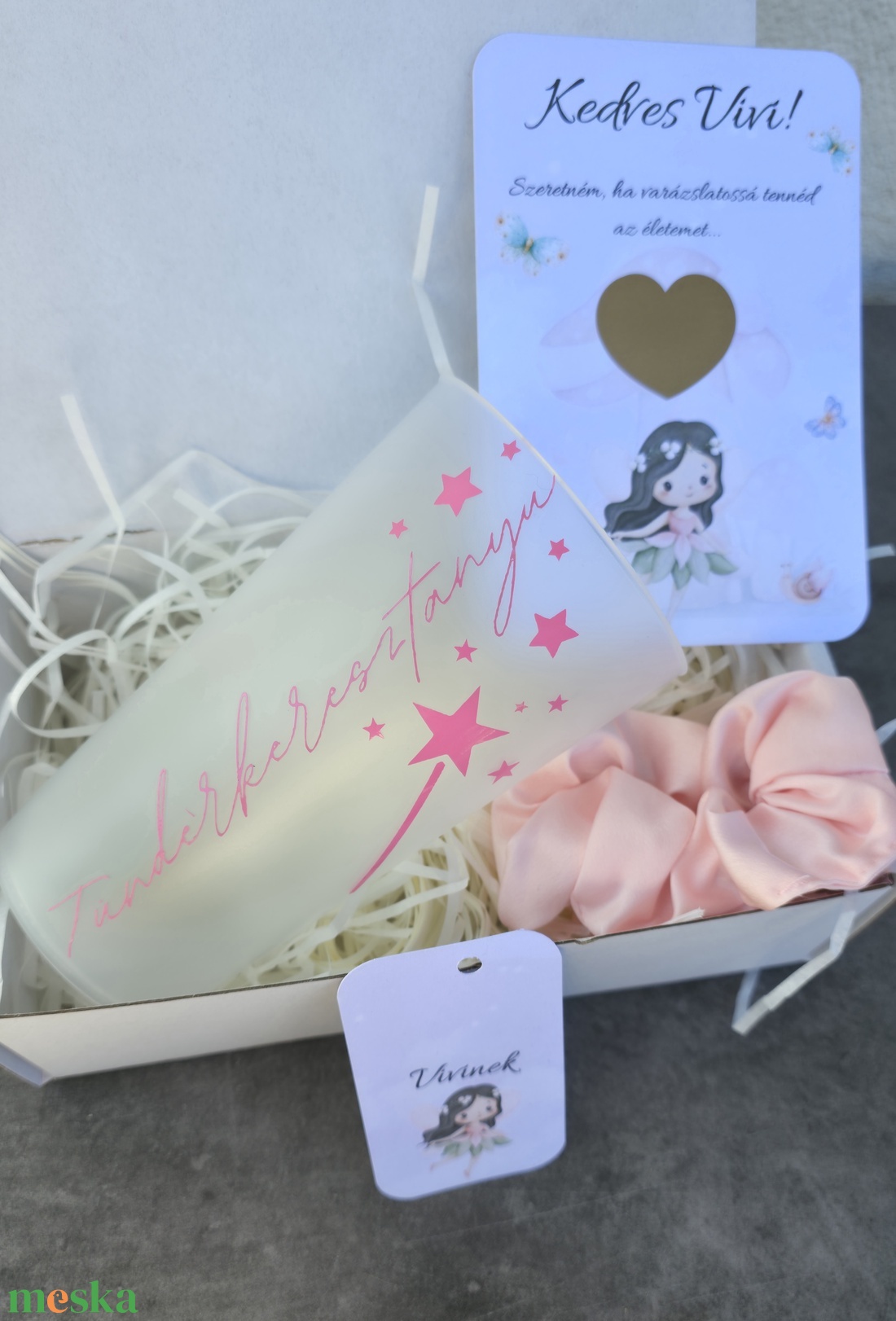 Tündérkeresztanyu felkérő box - baba - mama - keresztelő kellékek - keresztszülő felkérő - Meska.hu