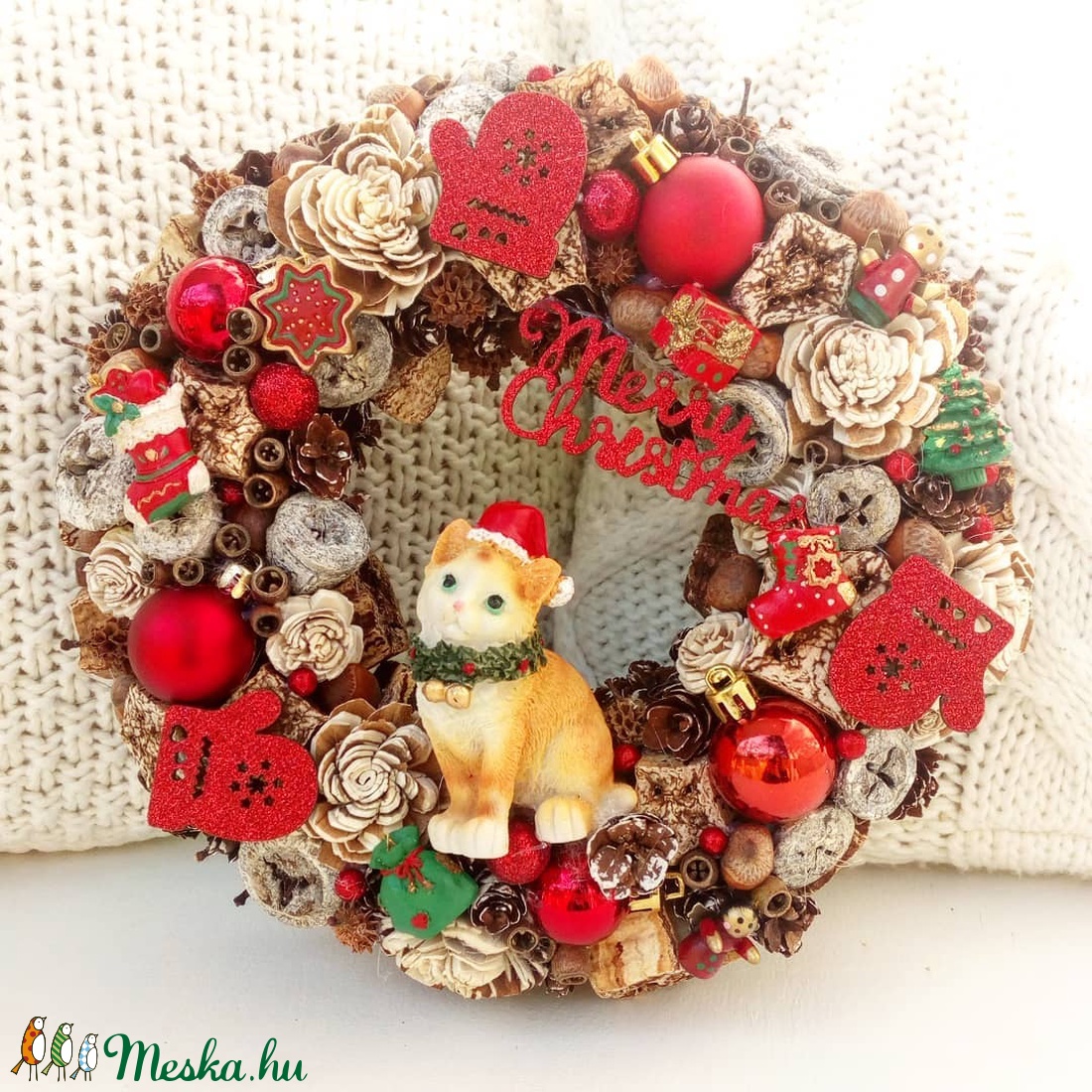 Merry christmas- Cicás karácsonyi KOPOGTATÓ, ajtódísz, koszorú - karácsony - adventi díszek - adventi ajtódísz - Meska.hu Merry christmas- Cicás karácsonyi KOPOGTATÓ, ajtódísz, koszorú - karácsony - adventi díszek - adventi ajtódísz - Meska.hu