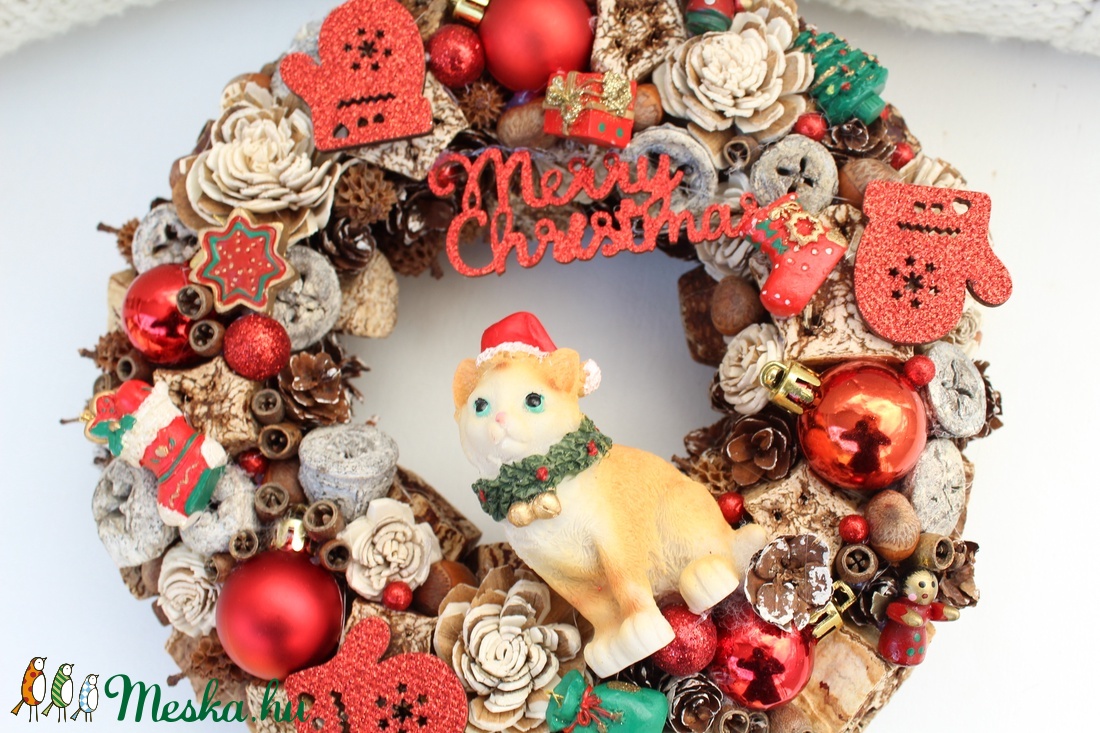 Merry christmas- Cicás karácsonyi KOPOGTATÓ, ajtódísz, koszorú - karácsony - adventi díszek - adventi ajtódísz - Meska.hu Merry christmas- Cicás karácsonyi KOPOGTATÓ, ajtódísz, koszorú - karácsony - adventi díszek - adventi ajtódísz - Meska.hu