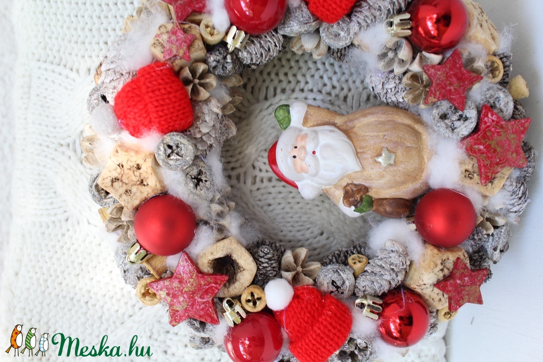 Télapós, kötött sapkás karácsonyi KOPOGTATÓ, ajtódísz, koszorú - karácsony - adventi díszek - adventi ajtódísz - Meska.hu Télapós, kötött sapkás karácsonyi KOPOGTATÓ, ajtódísz, koszorú - karácsony - adventi díszek - adventi ajtódísz - Meska.hu