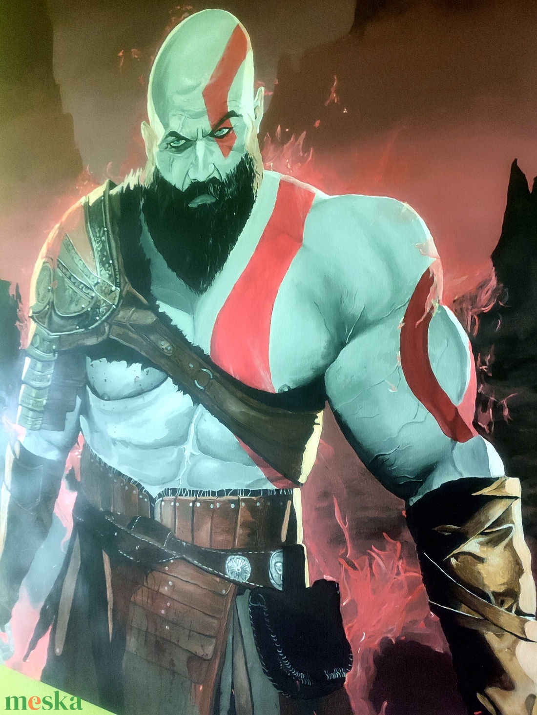 Kratos 80x120 akril festmény  - művészet - festmény - akril - Meska.hu