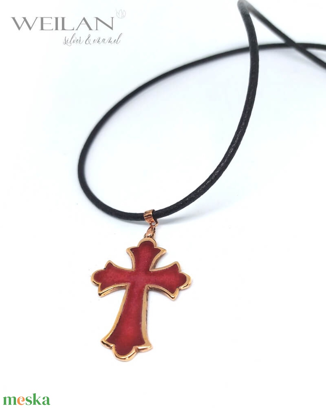 Kereszt - bronz tűzzománc ékszer, medál (vörös) - otthon & életmód - vallás - kereszt - Meska.hu Kereszt - bronz tűzzománc ékszer, medál (vörös) - otthon & életmód - vallás - kereszt - Meska.hu