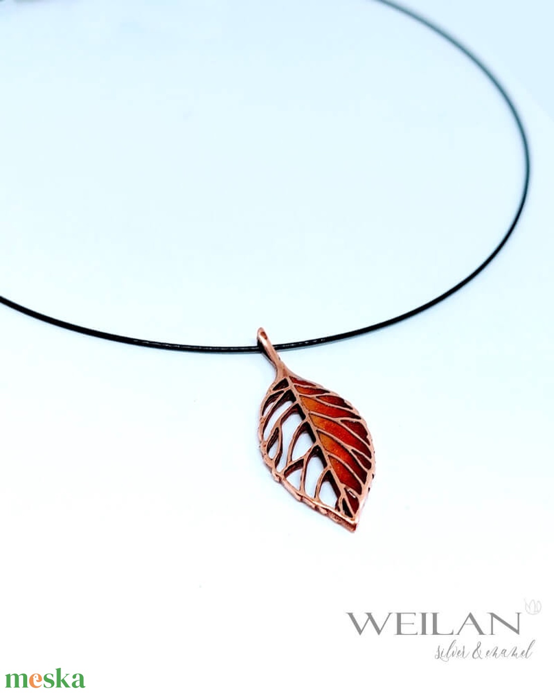 Leaf - Fagus / Bükk bronz tűzzománc medál, arany-vörös - ékszer - nyaklánc - medálos nyaklánc - Meska.hu Leaf - Fagus / Bükk bronz tűzzománc medál, arany-vörös - ékszer - nyaklánc - medálos nyaklánc - Meska.hu