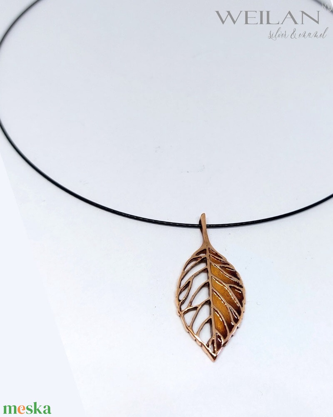 Leaf - Fagus / Bükk bronz tűzzománc medál, arany-barna - ékszer - nyaklánc - medálos nyaklánc - Meska.hu Leaf - Fagus / Bükk bronz tűzzománc medál, arany-barna - ékszer - nyaklánc - medálos nyaklánc - Meska.hu