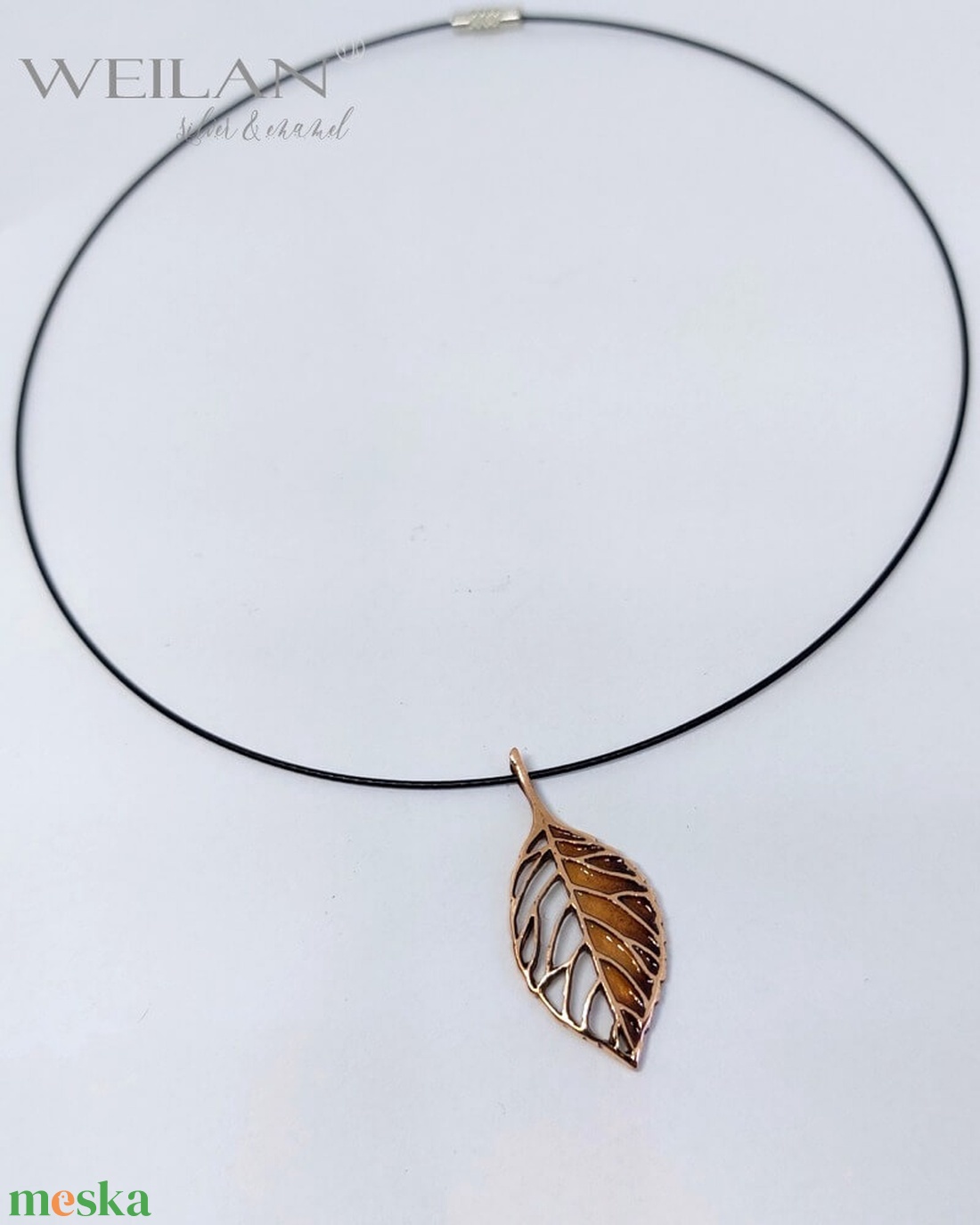 Leaf - Fagus / Bükk bronz tűzzománc medál, arany-barna - ékszer - nyaklánc - medálos nyaklánc - Meska.hu Leaf - Fagus / Bükk bronz tűzzománc medál, arany-barna - ékszer - nyaklánc - medálos nyaklánc - Meska.hu