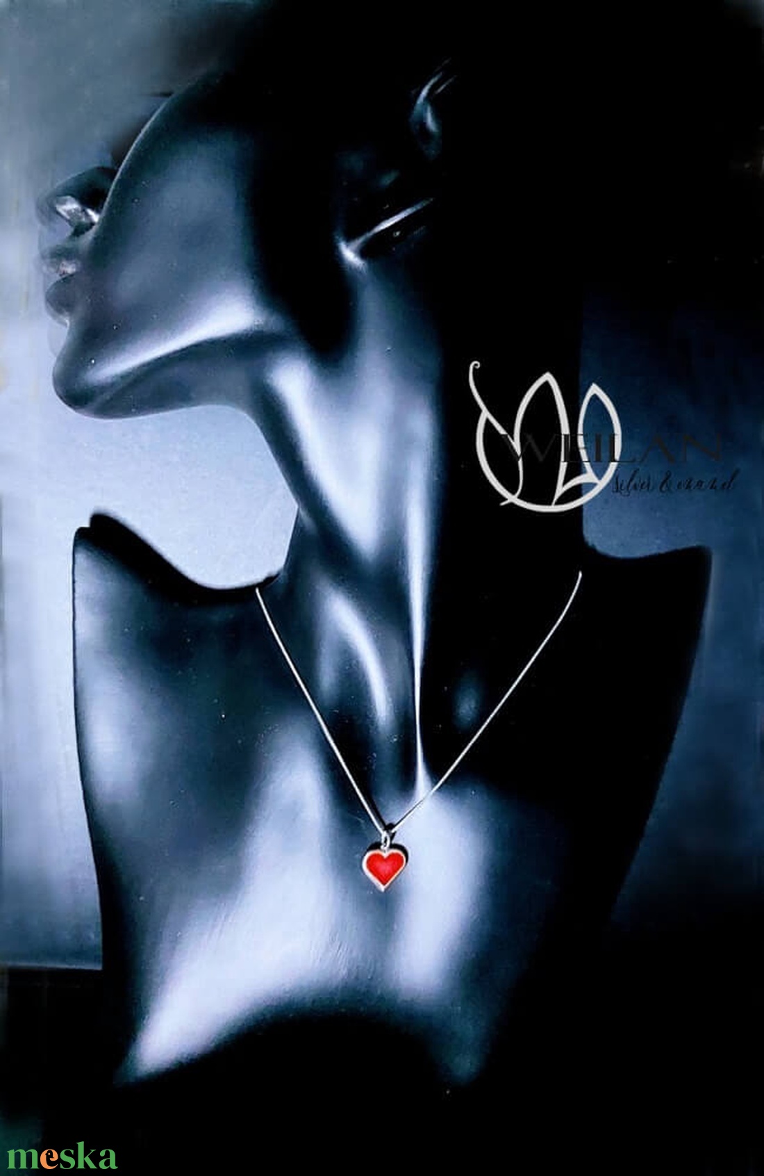 Karnevál - My Valentine ezüst tűzzománc medál piros - ékszer - nyaklánc - medál - Meska.hu Karnevál - My Valentine ezüst tűzzománc medál piros - ékszer - nyaklánc - medál - Meska.hu