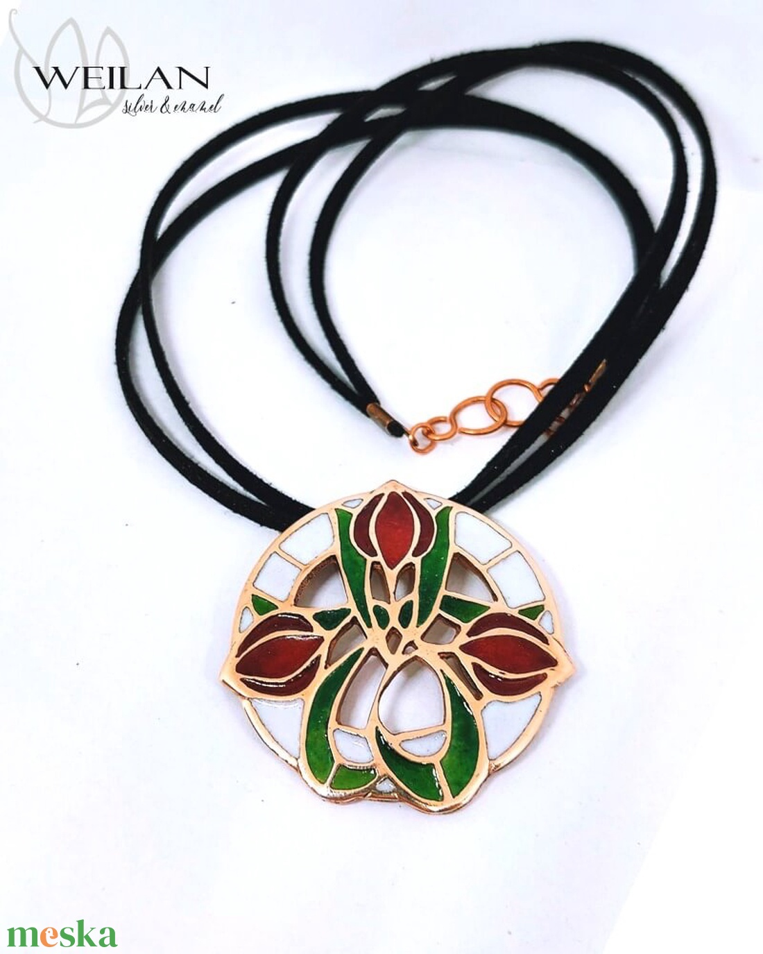 Hej' tulipán - Körtánc bronz medál - ékszer - nyaklánc - medál - Meska.hu Hej' tulipán - Körtánc bronz medál - ékszer - nyaklánc - medál - Meska.hu