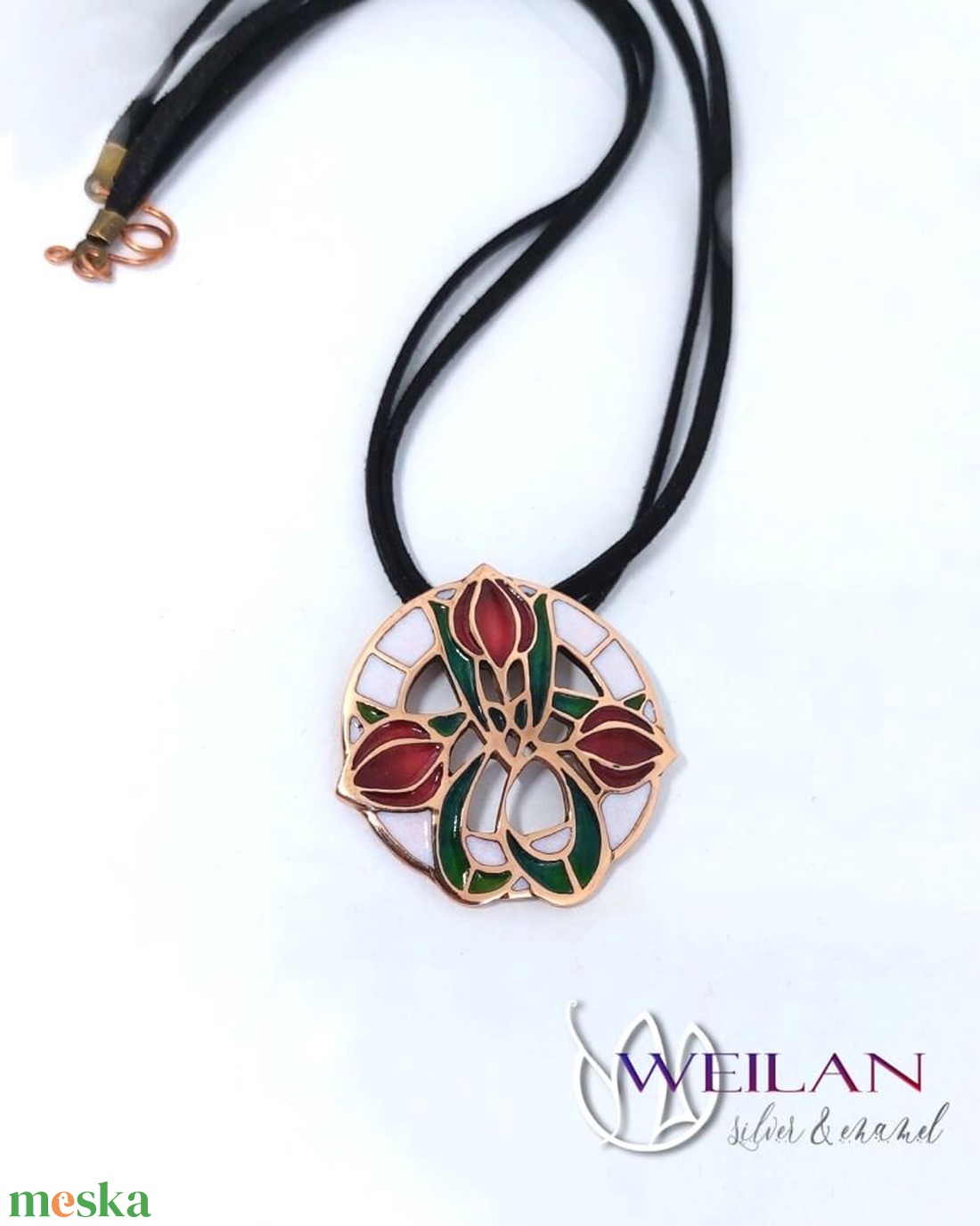 Hej' tulipán - Körtánc bronz medál - ékszer - nyaklánc - medál - Meska.hu Hej' tulipán - Körtánc bronz medál - ékszer - nyaklánc - medál - Meska.hu