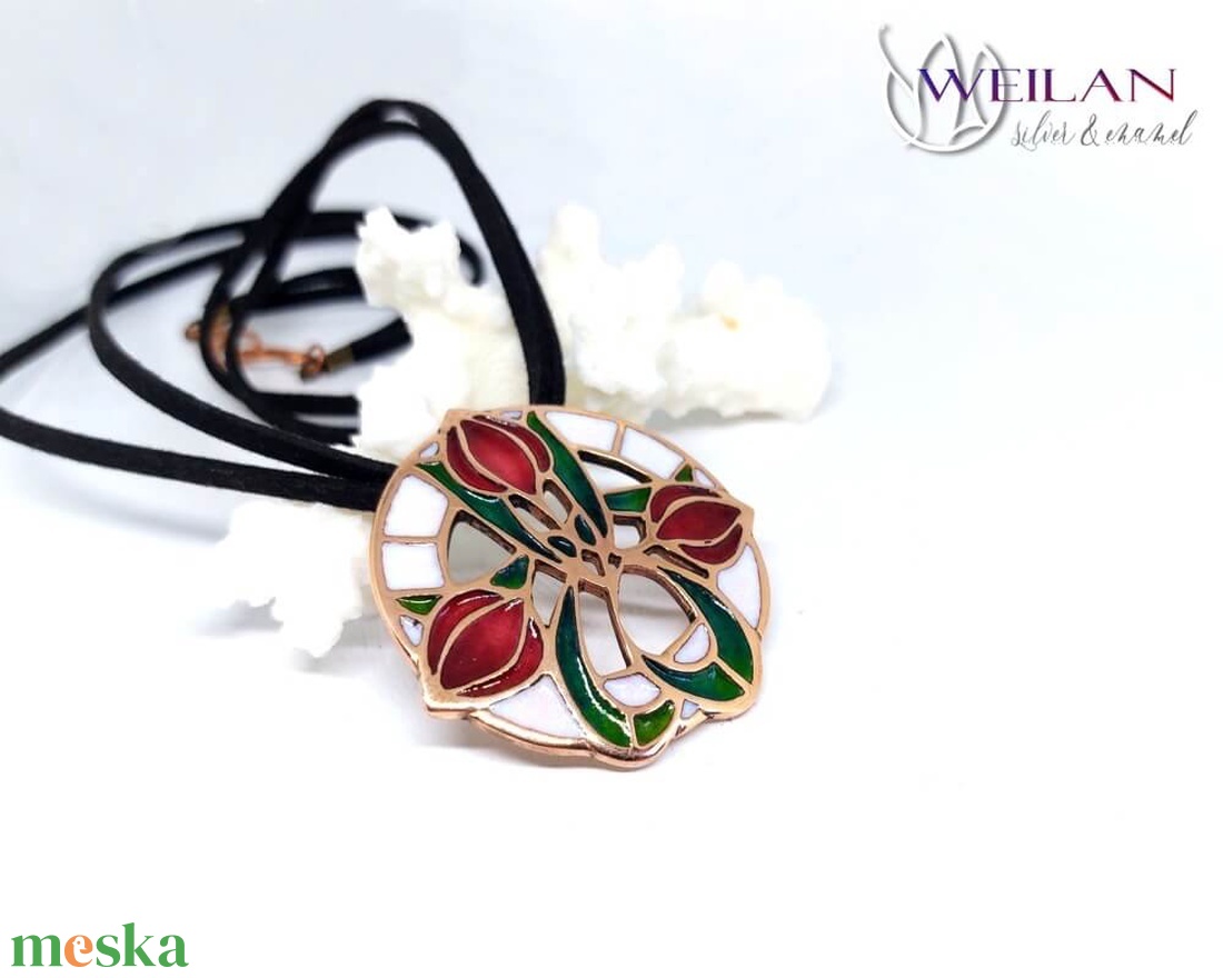 Hej' tulipán - Körtánc bronz medál - ékszer - nyaklánc - medál - Meska.hu Hej' tulipán - Körtánc bronz medál - ékszer - nyaklánc - medál - Meska.hu