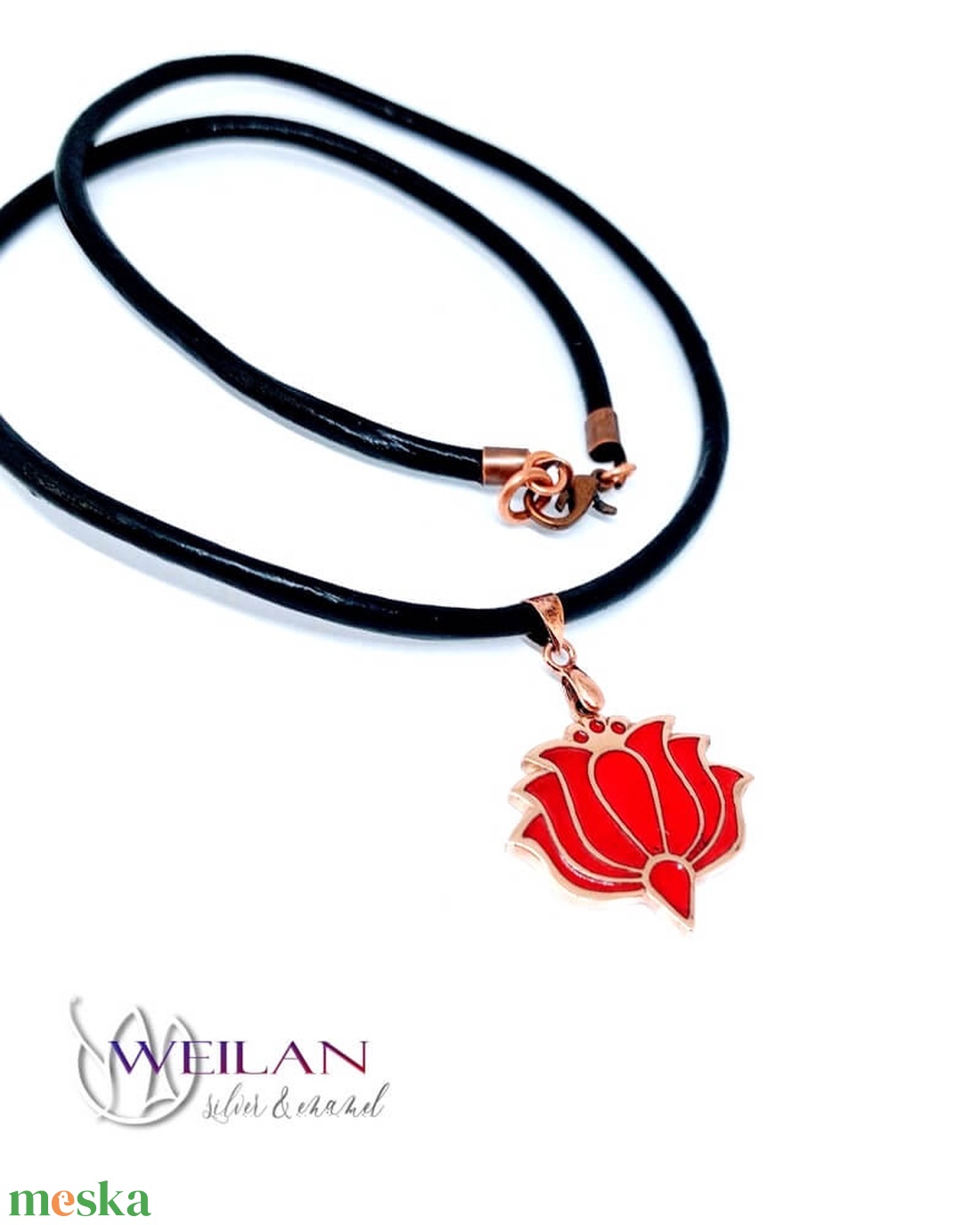 Tradició - Kalocsai - Tulipán bronz tűzzománc medál, piros - ékszer - nyaklánc - medálos nyaklánc - Meska.hu Tradició - Kalocsai - Tulipán bronz tűzzománc medál, piros - ékszer - nyaklánc - medálos nyaklánc - Meska.hu
