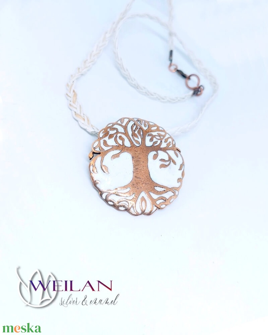 Edda - Yggdrasil - világfa / életfa bronz tűzzománc medál (fehér) - UTOLSÓ DARAB - ékszer - nyaklánc - medálos nyaklánc - Meska.hu Edda - Yggdrasil - világfa / életfa bronz tűzzománc medál (fehér) - UTOLSÓ DARAB - ékszer - nyaklánc - medálos nyaklánc - Meska.hu