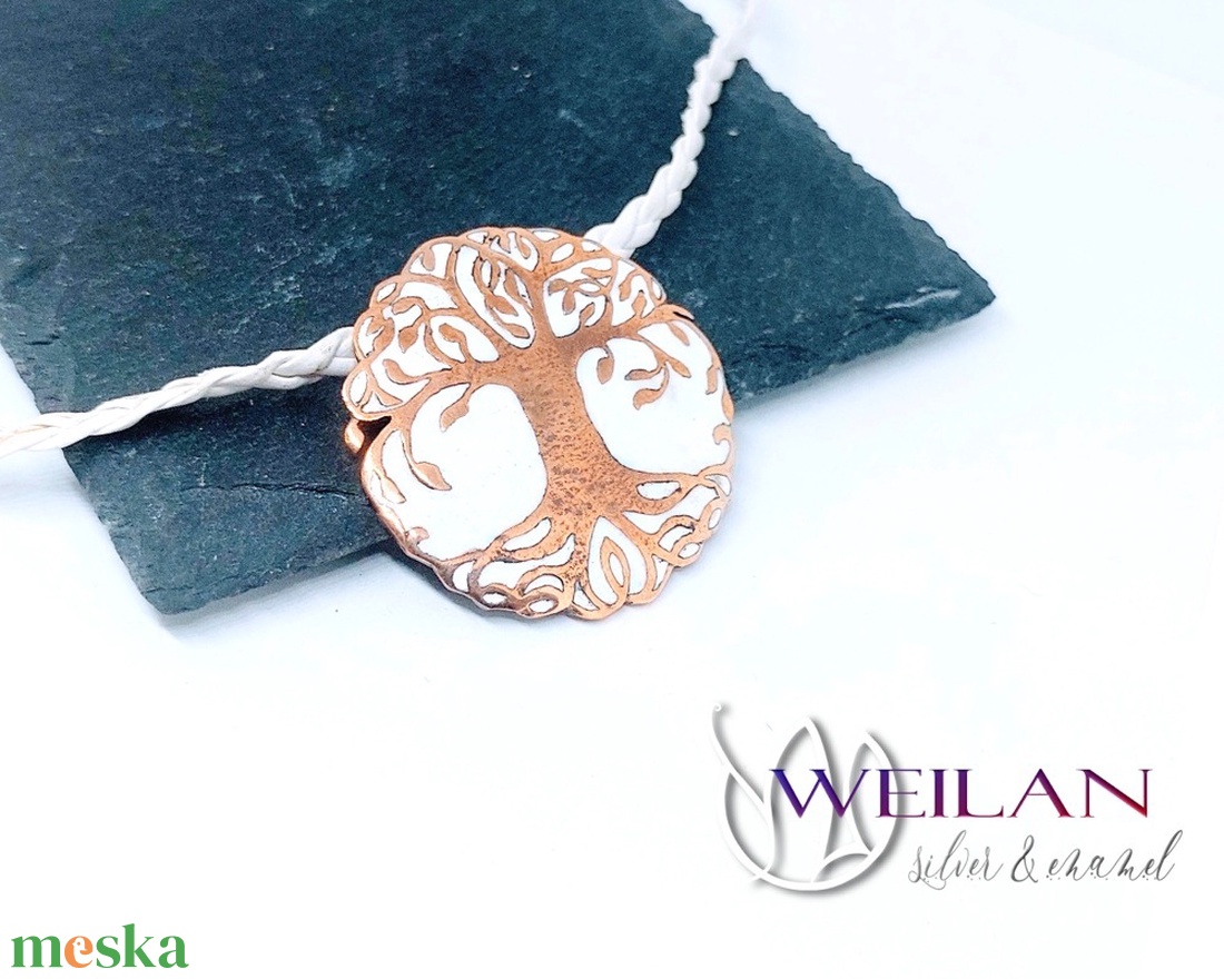 Edda - Yggdrasil - világfa / életfa bronz tűzzománc medál (fehér) - UTOLSÓ DARAB - ékszer - nyaklánc - medálos nyaklánc - Meska.hu Edda - Yggdrasil - világfa / életfa bronz tűzzománc medál (fehér) - UTOLSÓ DARAB - ékszer - nyaklánc - medálos nyaklánc - Meska.hu