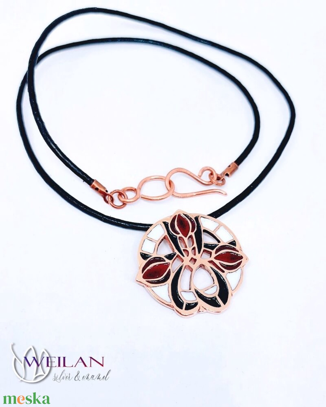 Hej' tulipán - Körtánc bronz medál - piros-fehér-zöld - ékszer - nyaklánc - medál - Meska.hu Hej' tulipán - Körtánc bronz medál - piros-fehér-zöld - ékszer - nyaklánc - medál - Meska.hu