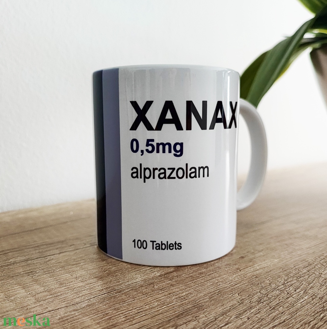 Xanax dizájn bögre  0,5 mg alprazolam - otthon & életmód - konyhafelszerelés, tálalás - tálalás - bögre & csésze - Meska.hu