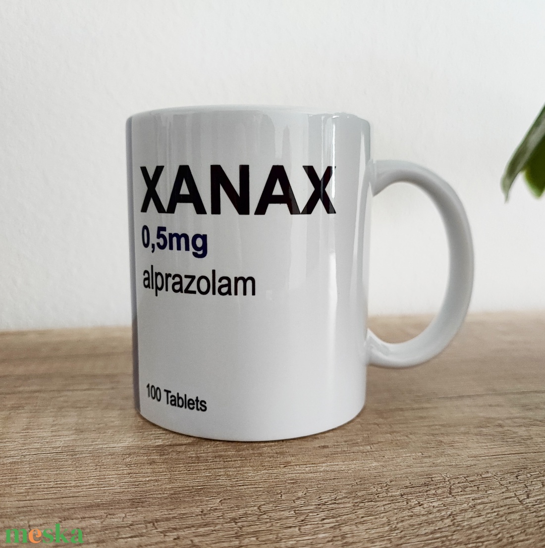 Xanax dizájn bögre  0,5 mg alprazolam - otthon & életmód - konyhafelszerelés, tálalás - tálalás - bögre & csésze - Meska.hu