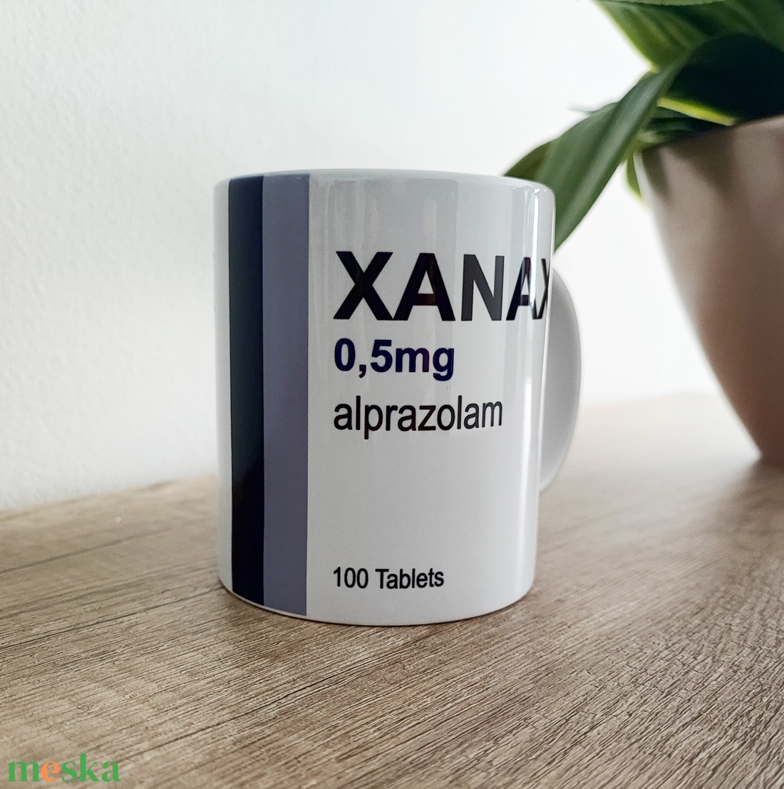 Xanax dizájn bögre  0,5 mg alprazolam - otthon & életmód - konyhafelszerelés, tálalás - tálalás - bögre & csésze - Meska.hu