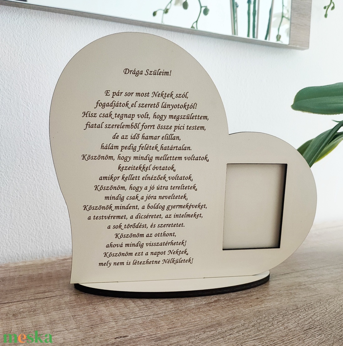 Szív alakú, elegáns fa szülőköszöntő tábla - esküvő - emlék & ajándék - szülőköszöntő ajándék - Meska.hu Szív alakú, elegáns fa szülőköszöntő tábla - esküvő - emlék & ajándék - szülőköszöntő ajándék - Meska.hu