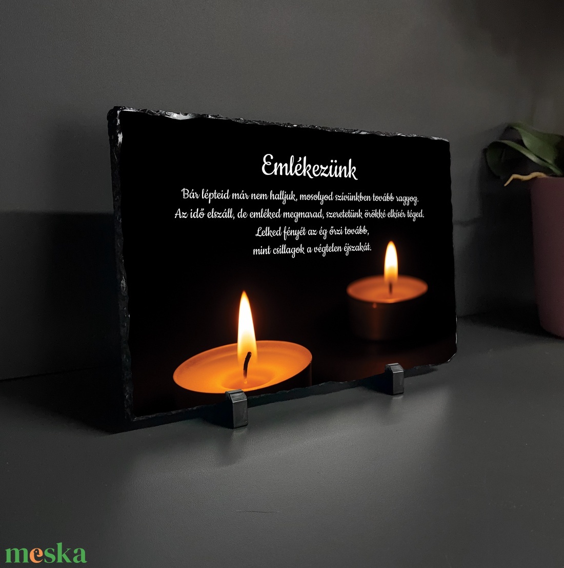 Emléktábla idézettel - otthon & életmód - vallás - temetkezési tárgy - sírtábla - Meska.hu Emléktábla idézettel - otthon & életmód - vallás - temetkezési tárgy - sírtábla - Meska.hu