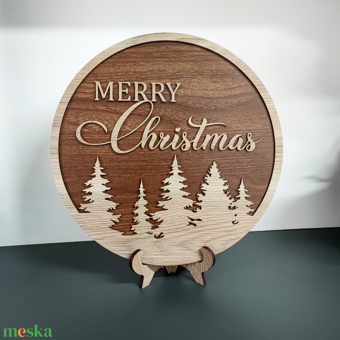 Merry Christmas  elegáns karácsonyi fa dekoráció - karácsony - karácsonyi lakásdekoráció - karácsonyi lakásdíszek - Meska.hu