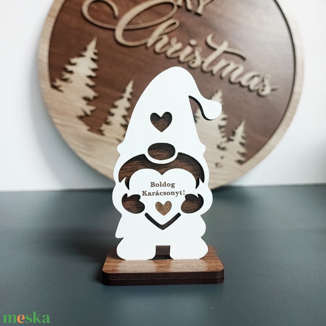 Karácsonyi manó  Boldog Karácsonyt! - karácsony - karácsonyi lakásdekoráció - karácsonyi manók, figurák - Meska.hu