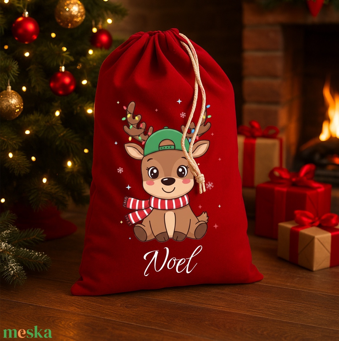 Névre szóló Mikulászsák - karácsony - mikulás - mikulás zsák - Meska.hu